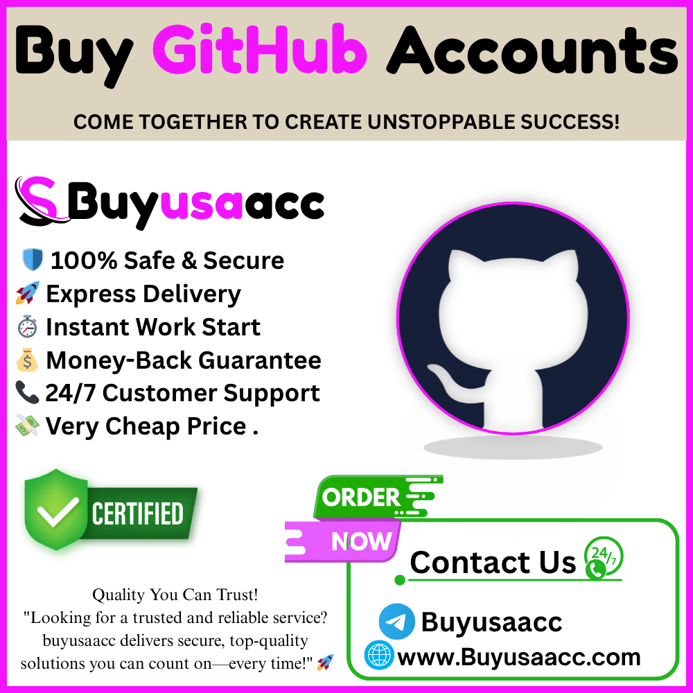 Buy GitHub Accounts - buyusaacc.com